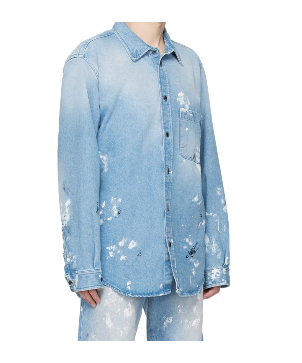 Darkpark Blue Victor Denim Shirt In Blue