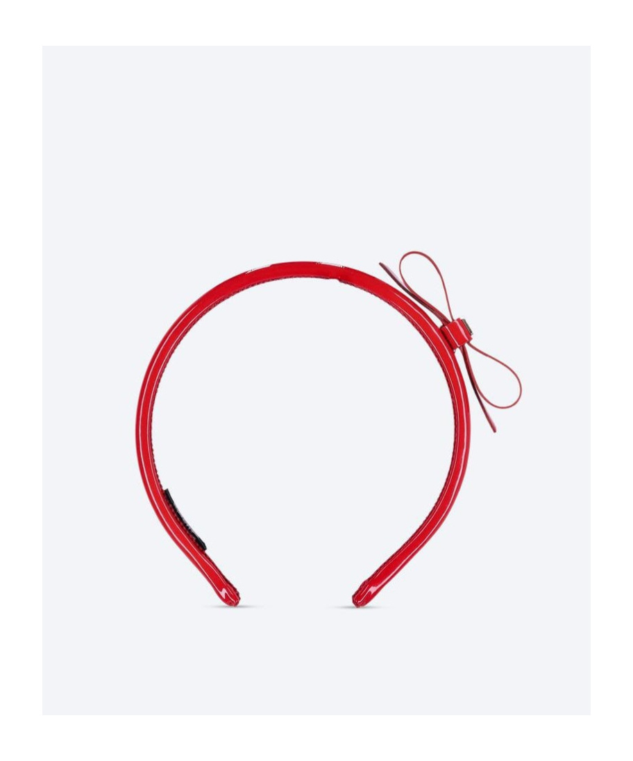 Miu Miu Curved Headband In Red
