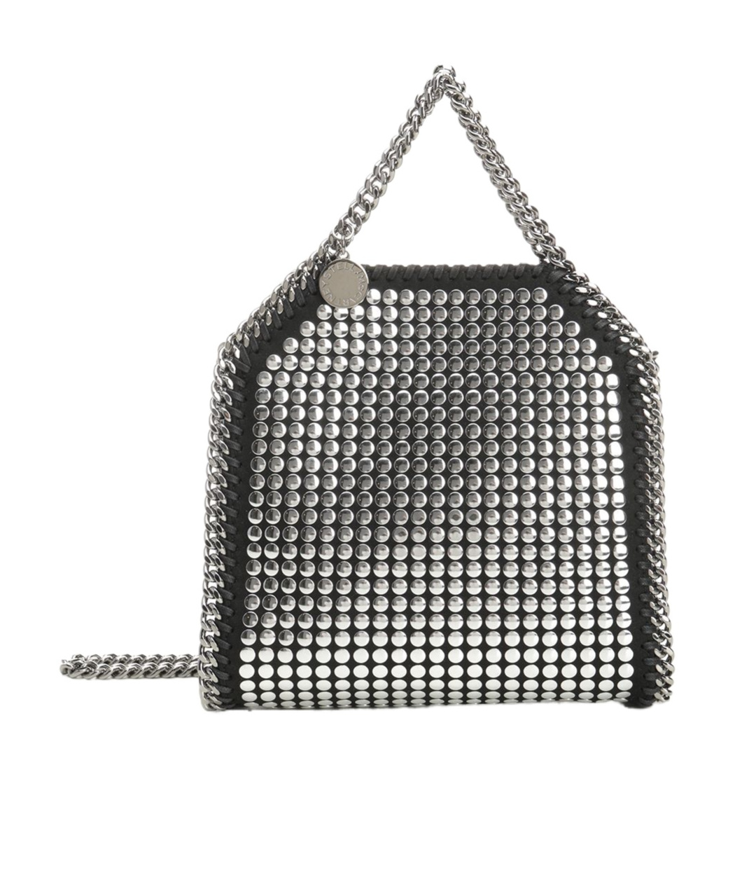 Stella Mccartney Falabella Tiny Bag Mirror Hotfix In Metallic