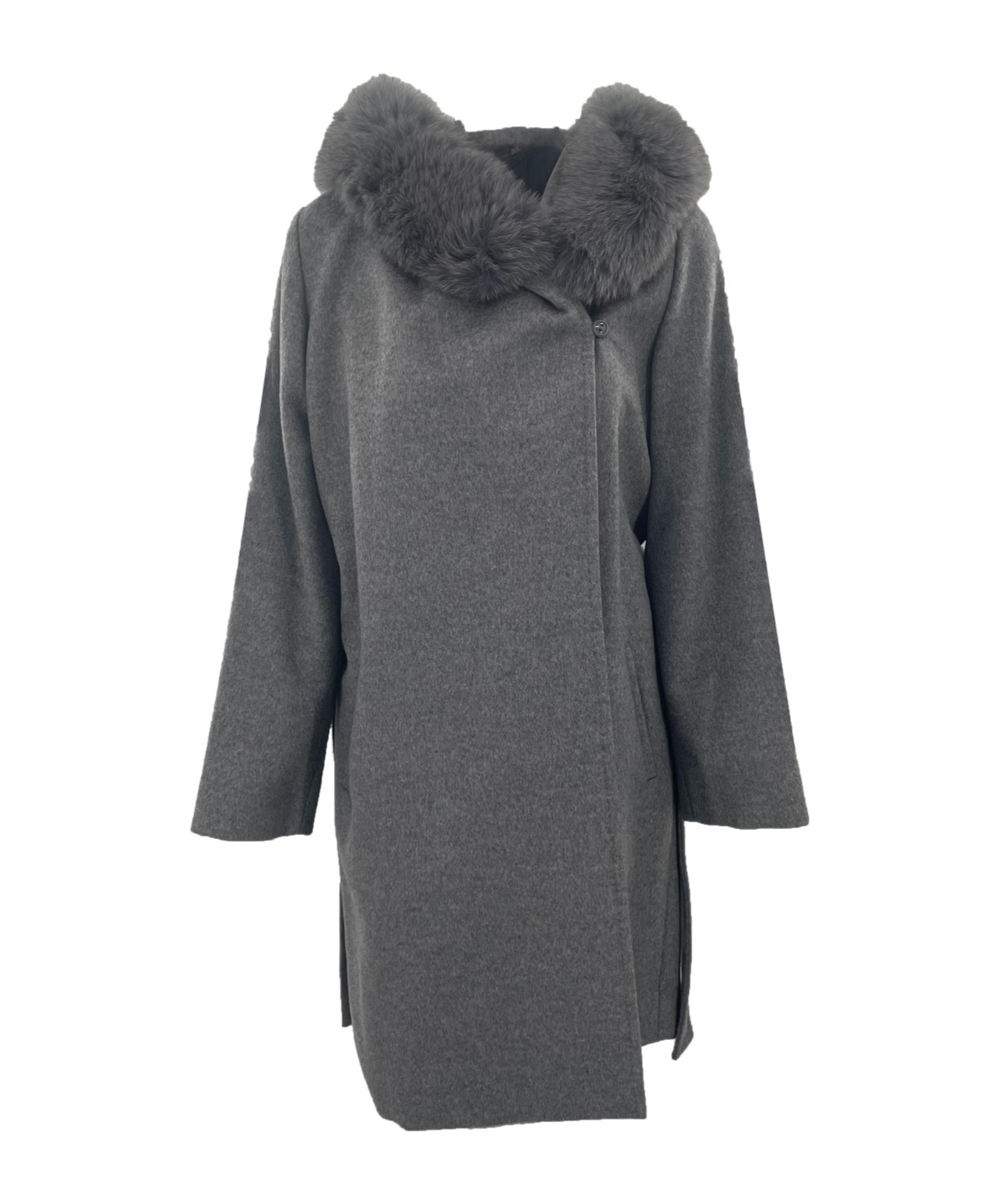 Max Mara Long-sleeved Coat In Black