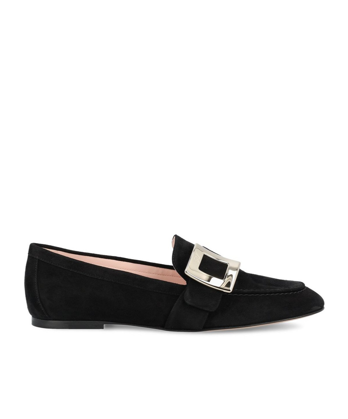 Roger Vivier Logo-engraved Flat Shoes In Black