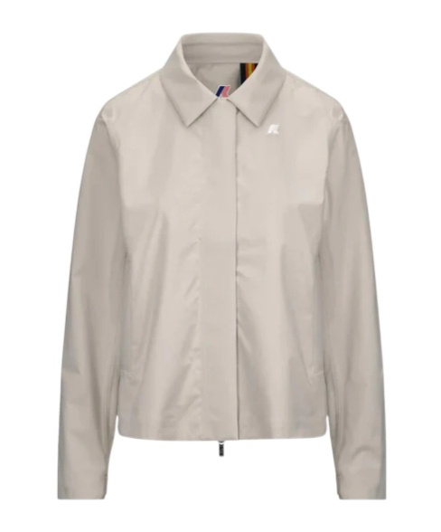 K-way Logo Casual Jacket In Brown