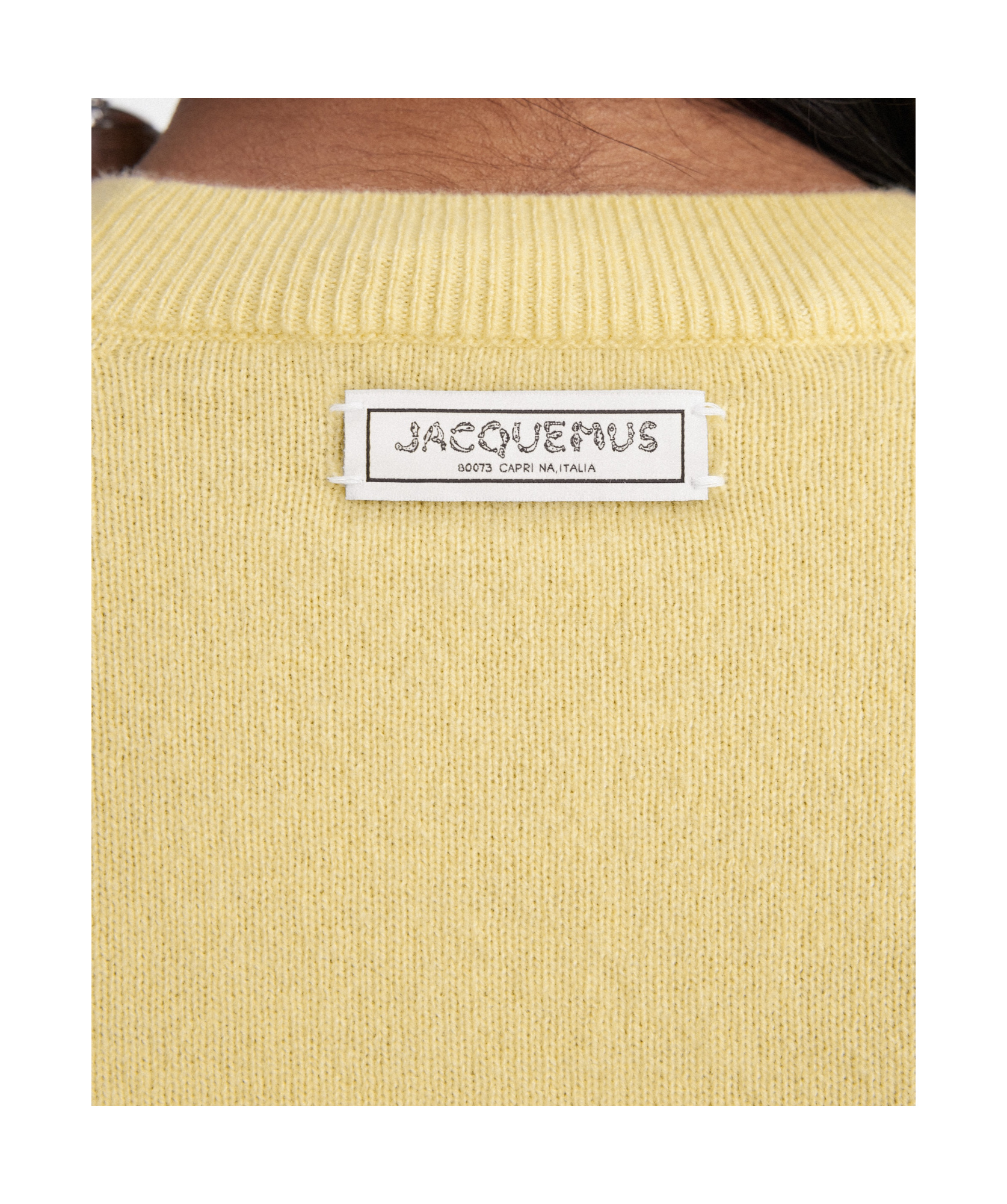 Jacquemus La Maille Soglia Cashmere-blend Jumper In Nude