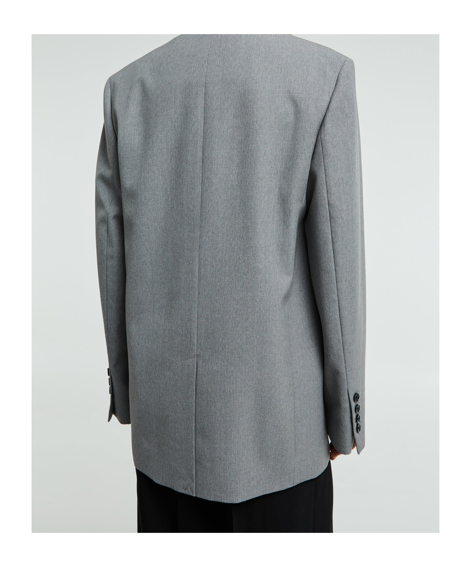 Totême Wool Single-breasted Blazer In Gray