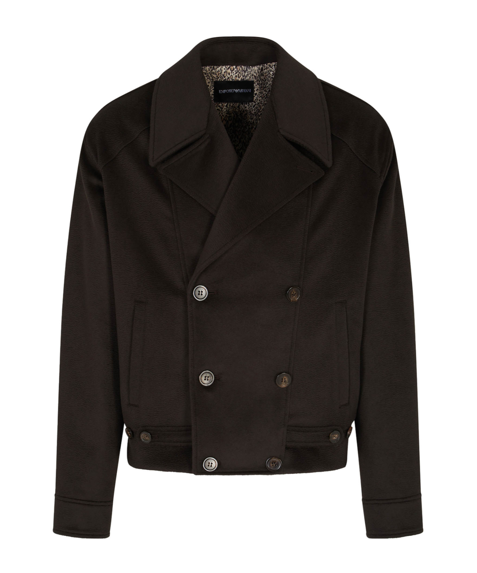 Emporio Armani Long-sleeved Casual Jacket In Black