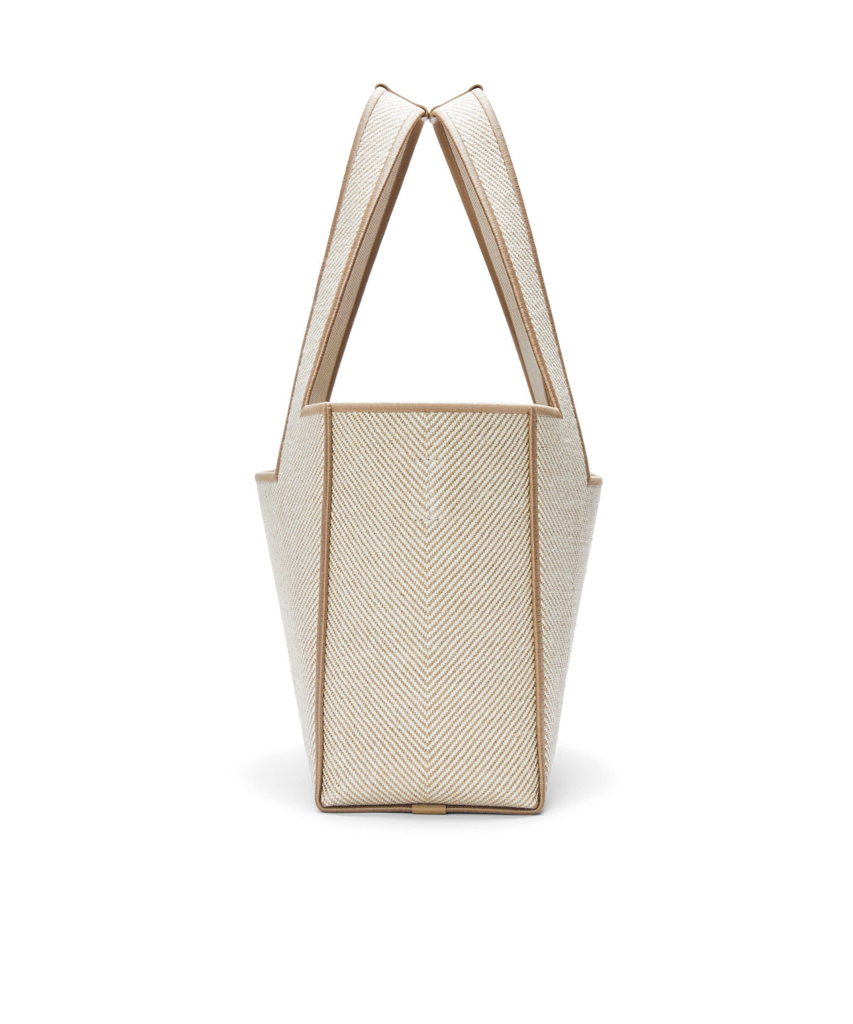 Loewe Font Tote Medium Handbag In Nude