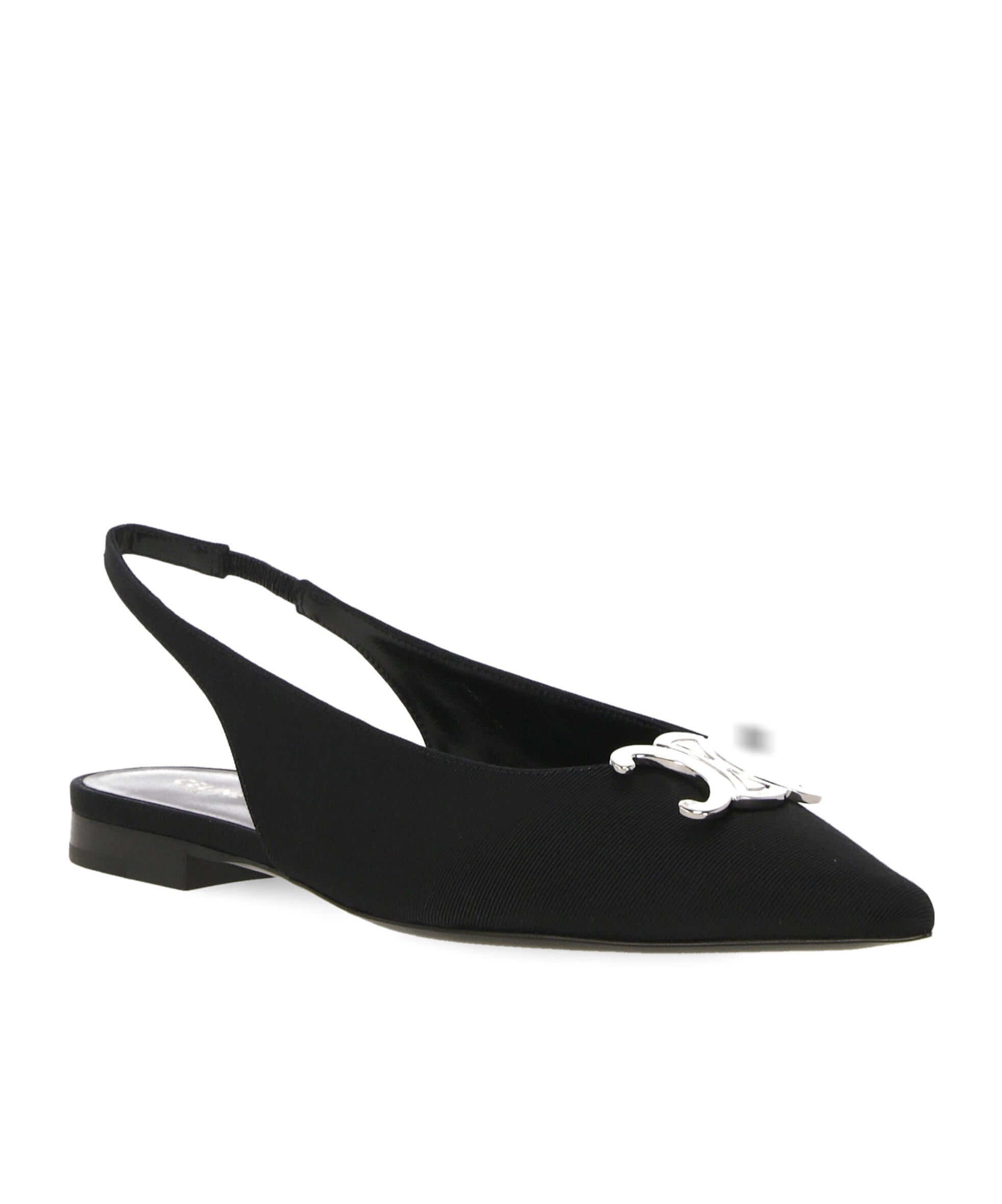 Celine Open-heeled Flats In Black