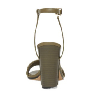 Fendi Woman Sandals Military Green Size 6 Leather In Green