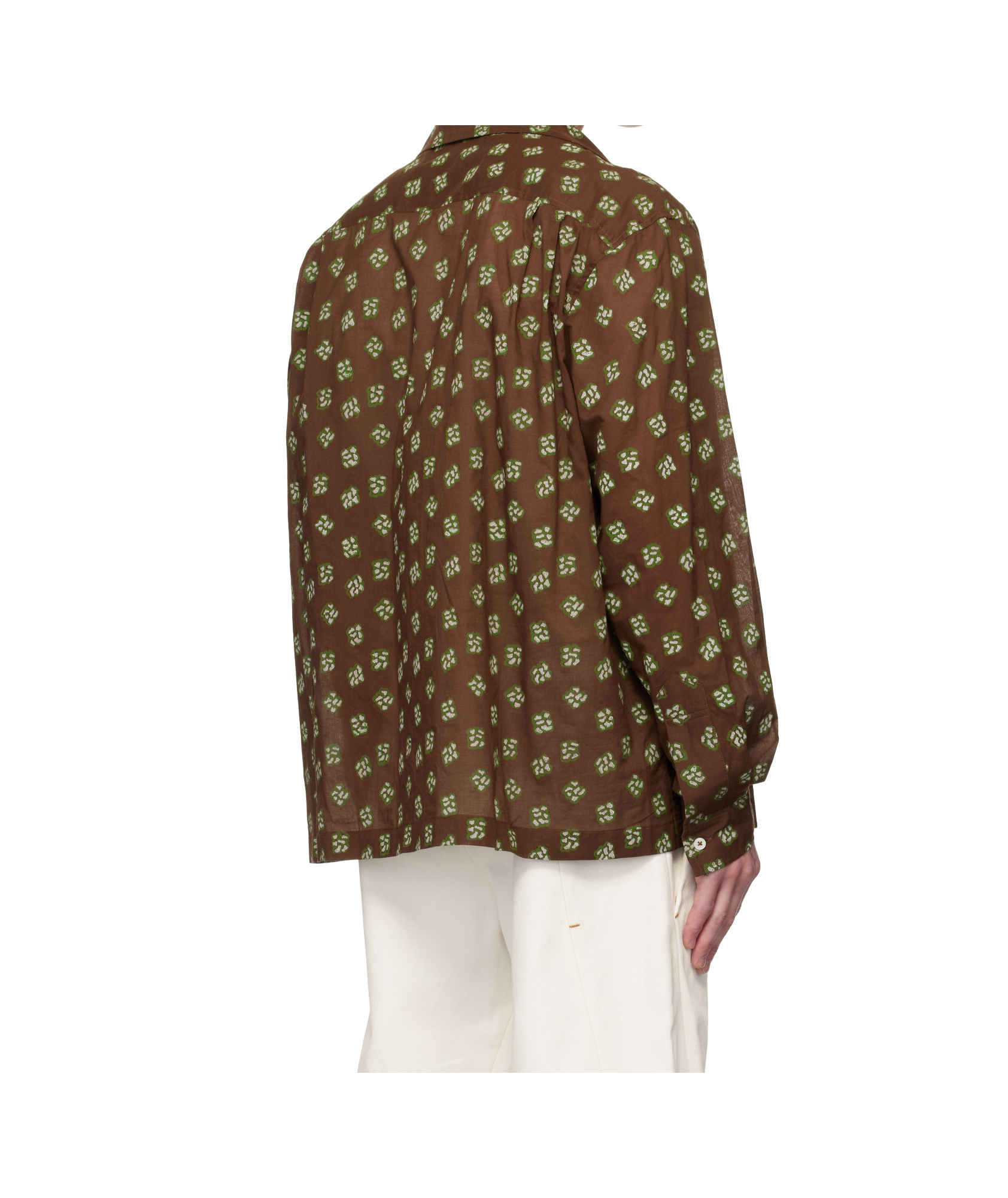 Bode Long Sleeve Shirt In Brown