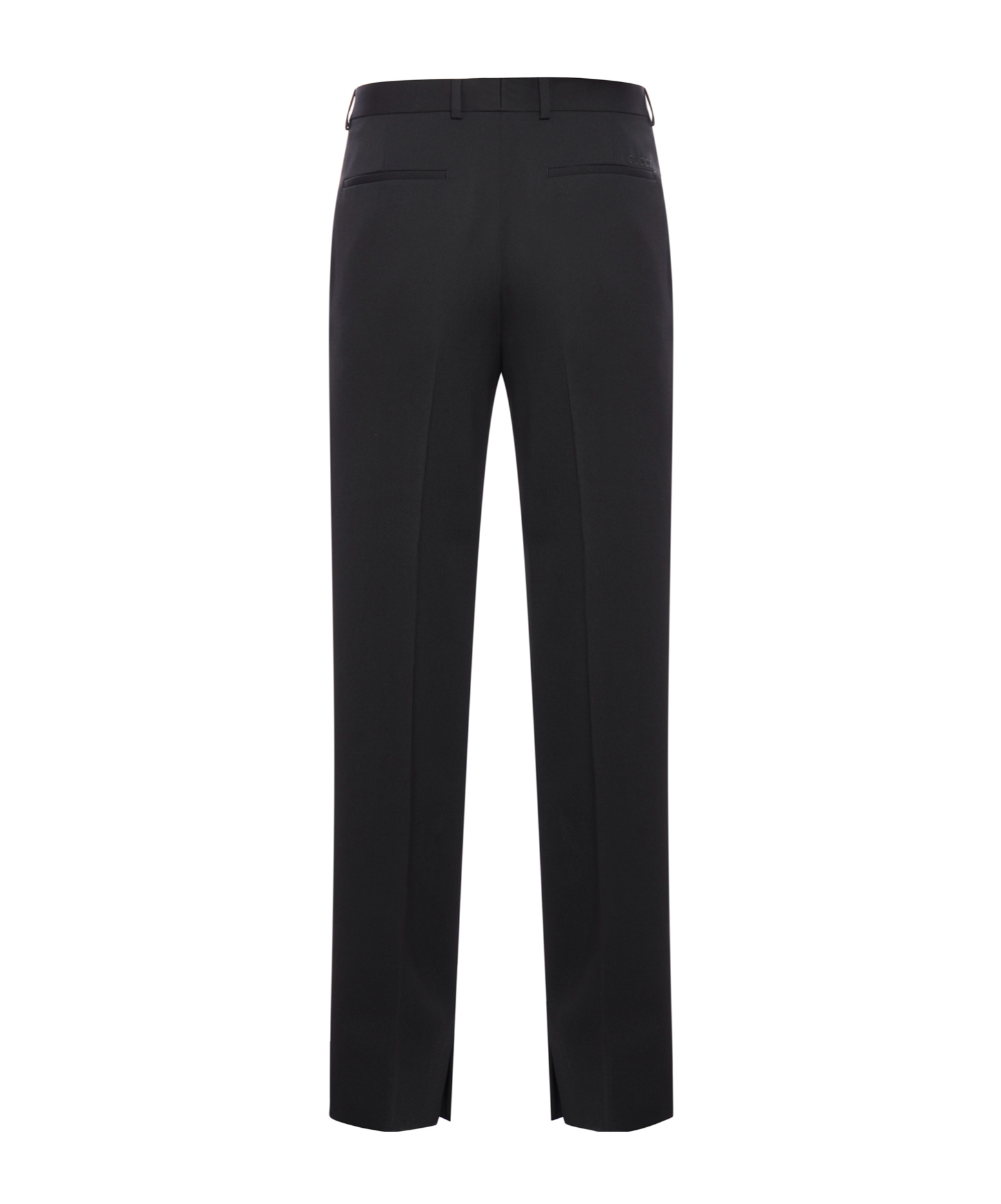 Gucci Wool Trousers With Back Pockets And Belt Loops In Black
