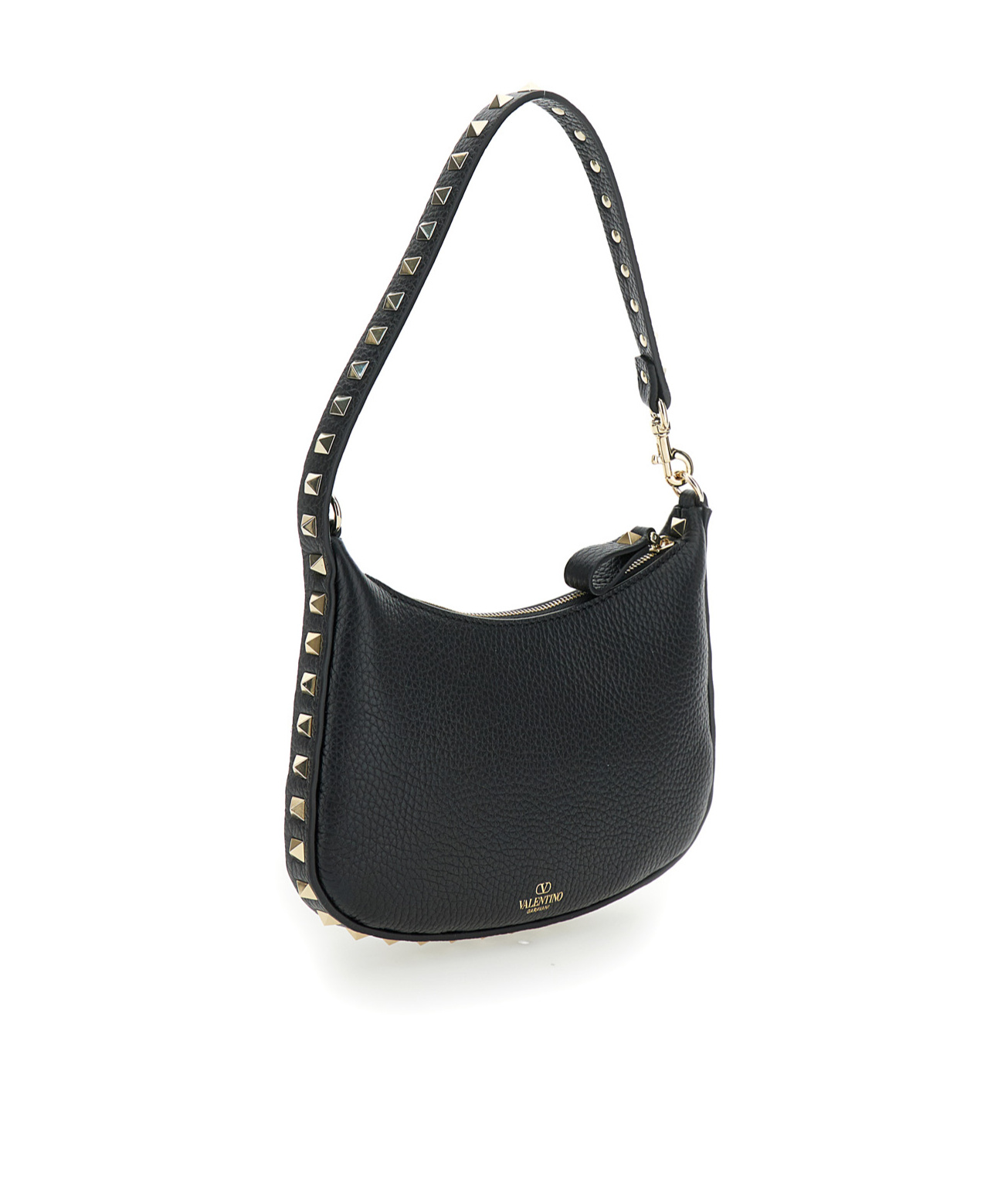 Valentino Mini Rockstud Shoulder Bag In Black