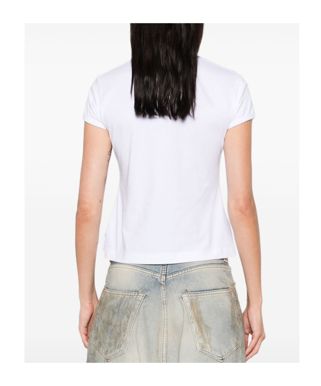 Vivienne Westwood Sleeves Round Neck Graphic Print In White