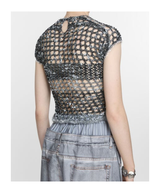 Shop Acne Studios Crochet T-shirt