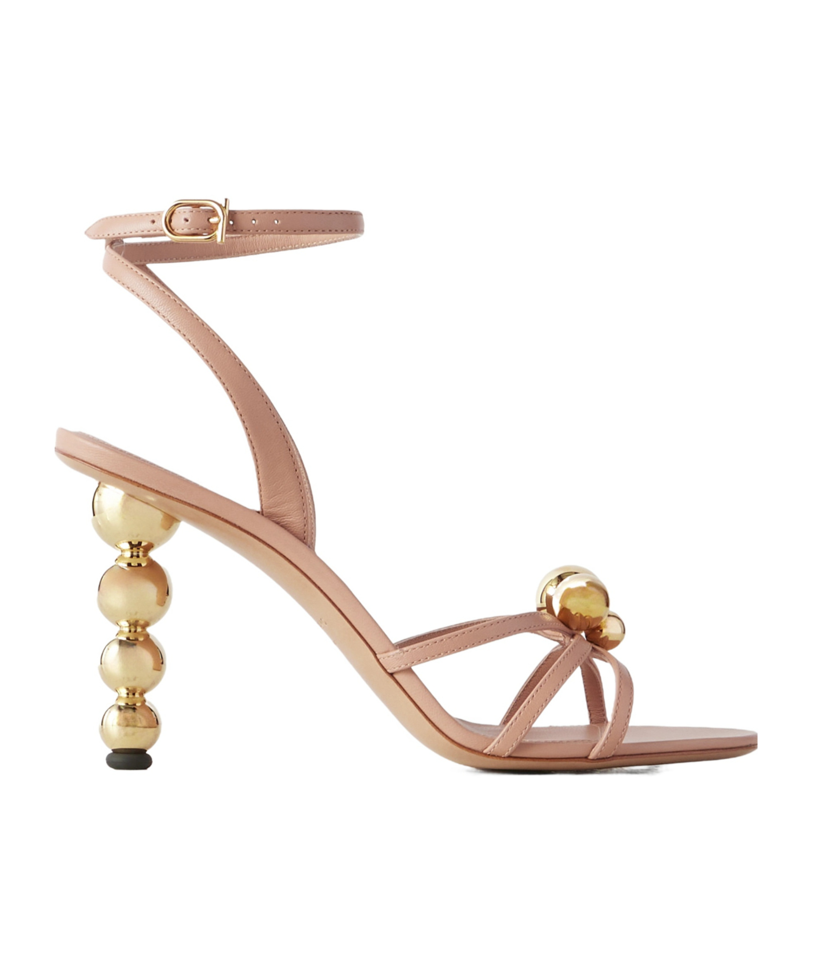 Ferragamo Ball Heel Sandal In Pink
