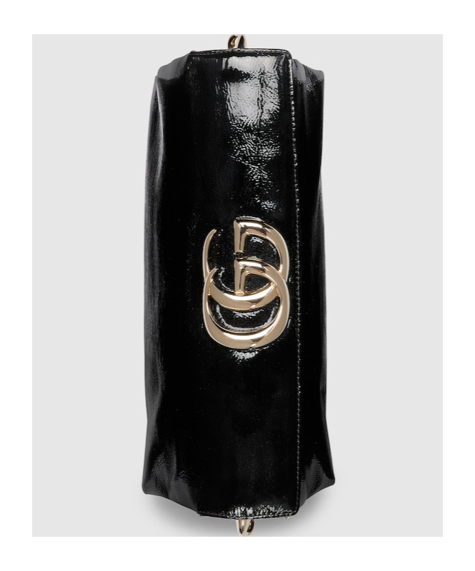 Gucci Small Double G Shoulder Bag In Black