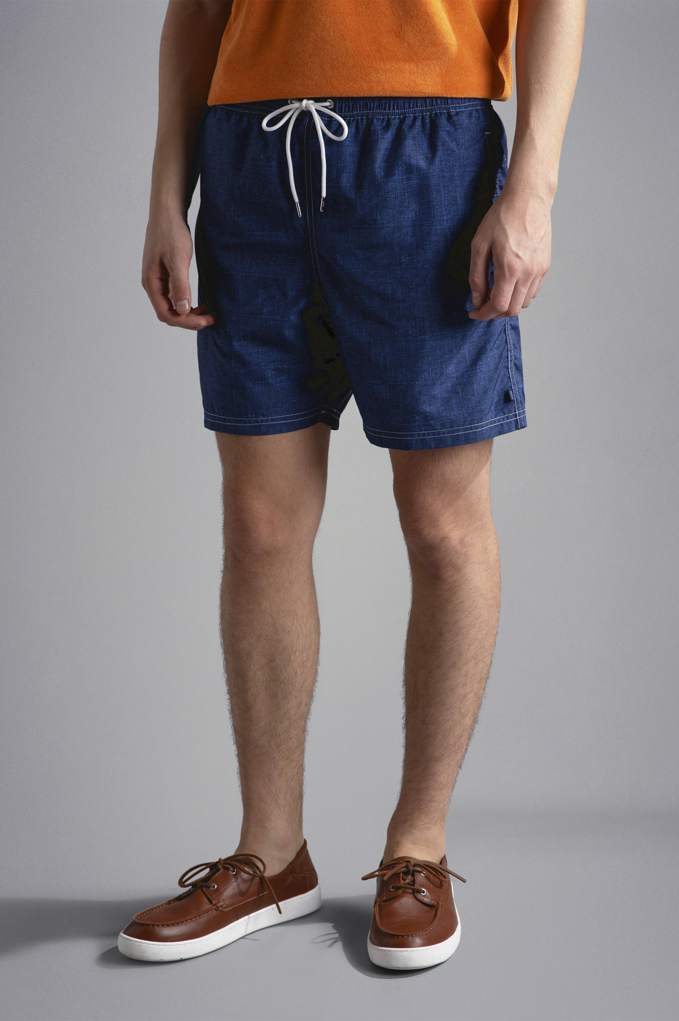 Shop Paul & Shark Wide Leg Shorts In Blue