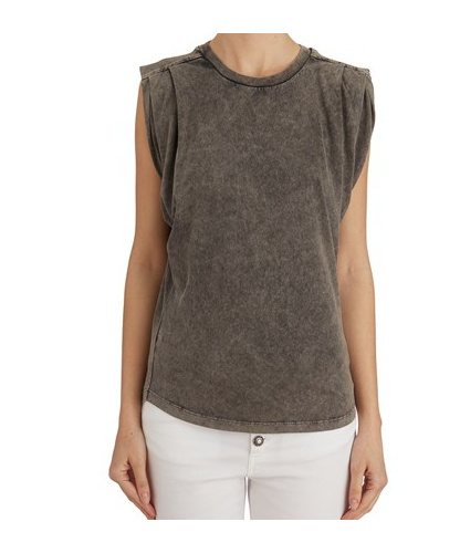 Dondup T-shirt In Cotone In Gray