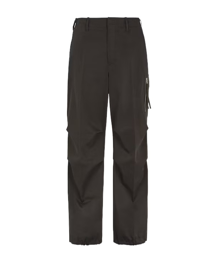 Fendi Logo Details Casual Pants In Black
