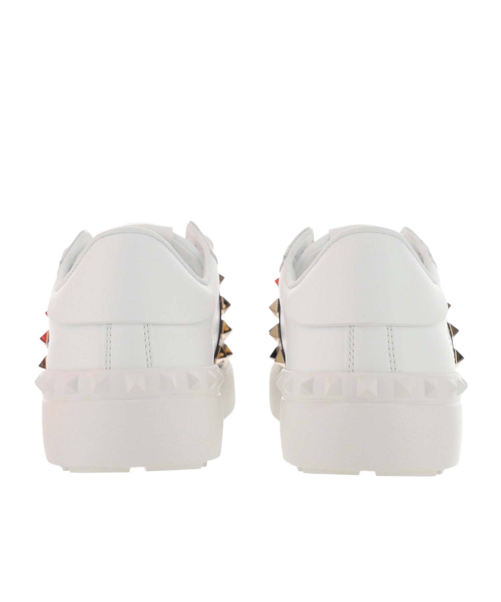 Valentino Open Low-top Slip-on Sneakers In White