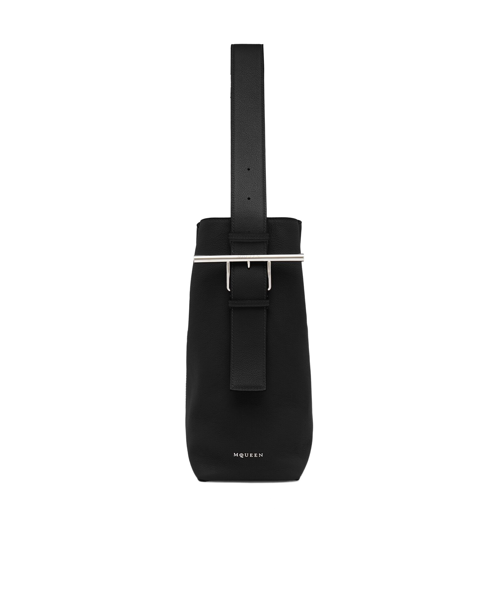 Alexander Mcqueen Mcqueen T-bar Sling Hobo Bag In Black