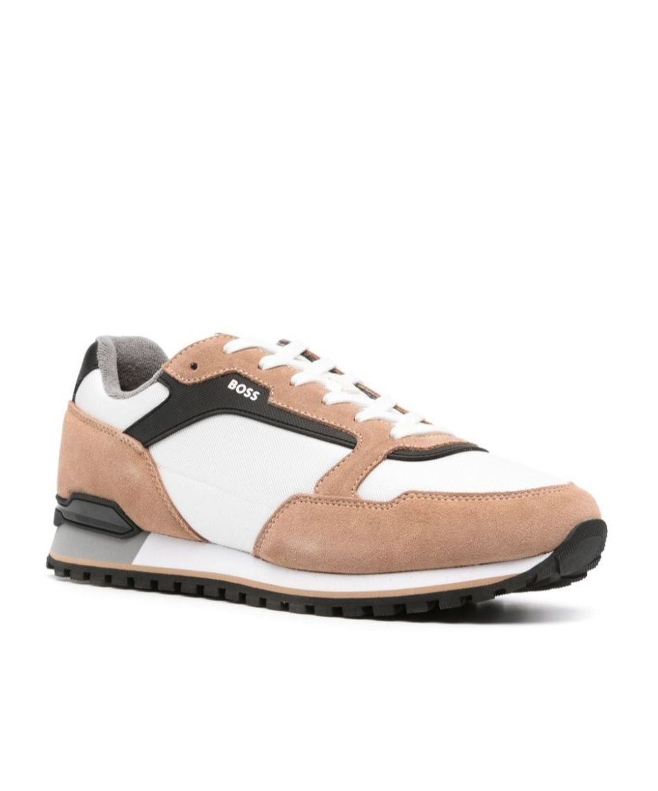 Hugo Boss Panelled-design Sneakers In Multicolor