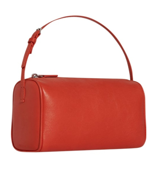 The Row 90s Top-handle Bag In Silk Leather In Brown