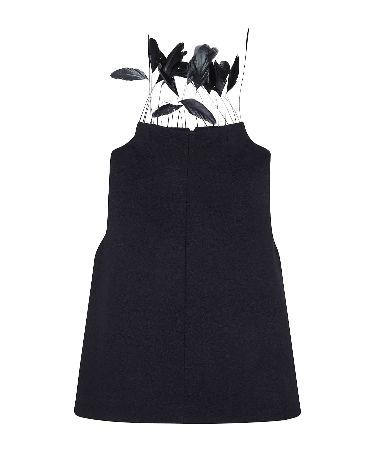 N°21 Sleeveless Top With Feathers Clothing In Black