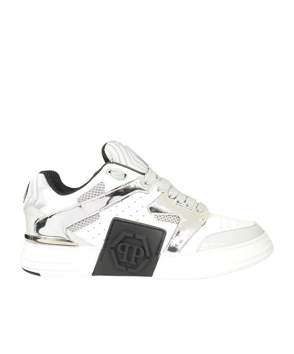 Philipp Plein Tie Professional Sports Shoes In White