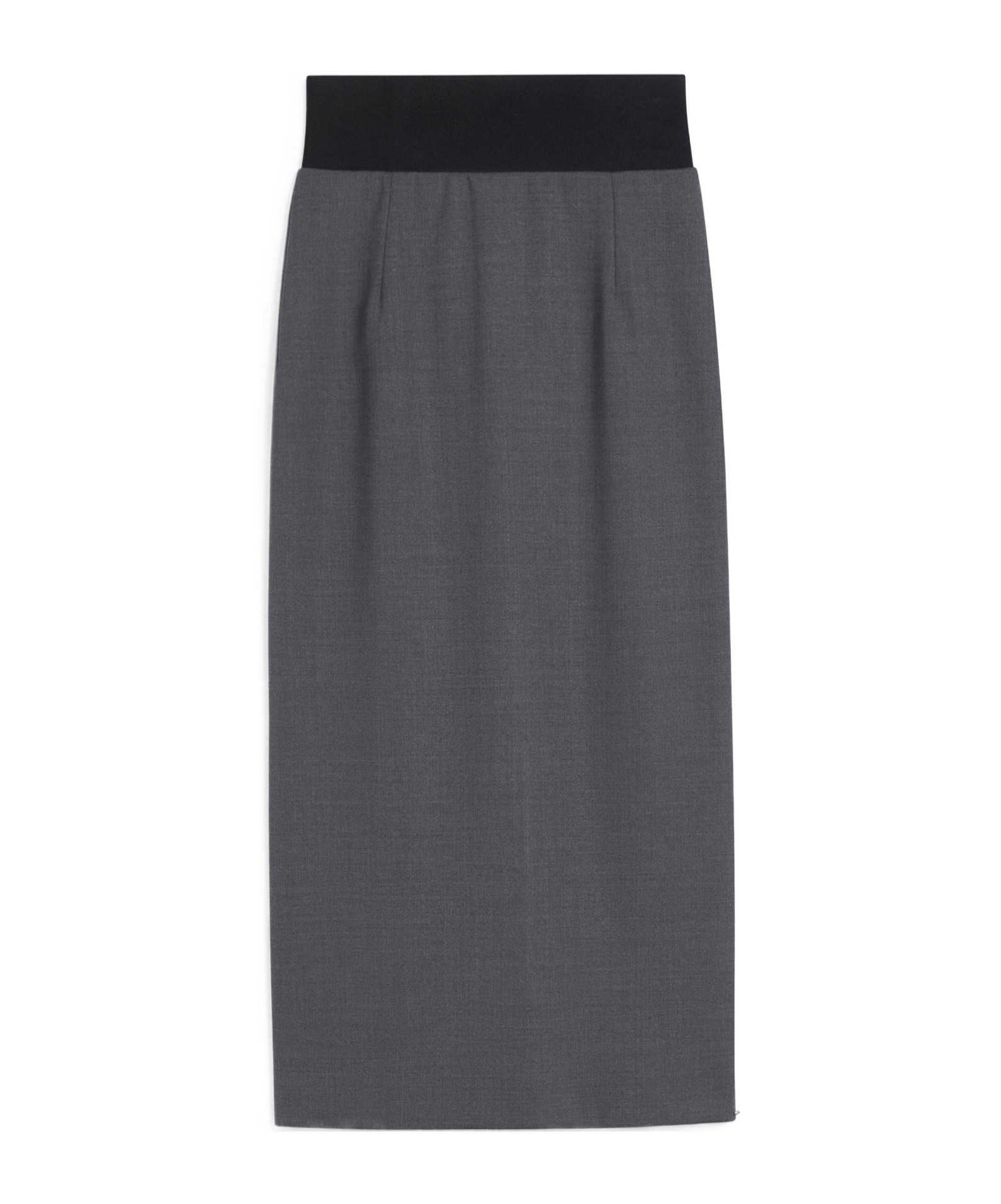 Sportmax Skirt With A High-cut Elasticated Waist In Black