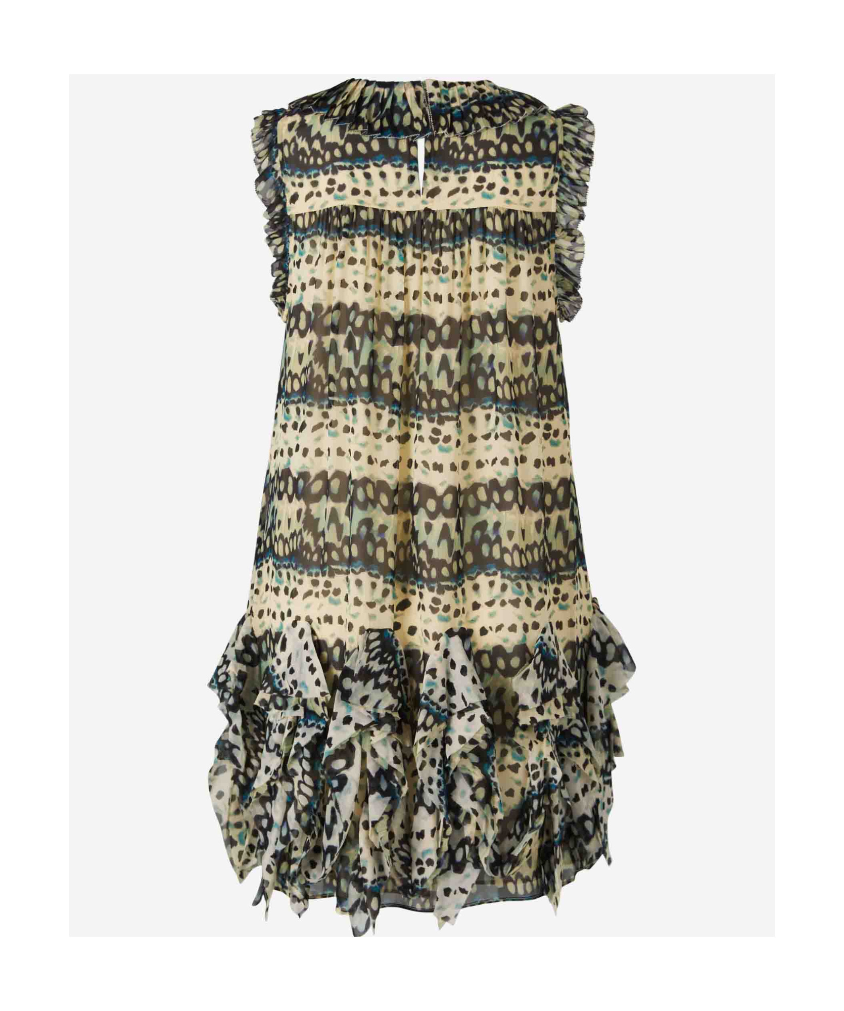 Ulla Johnson Miri Ruffled Silk Mini Dress In Multicolor