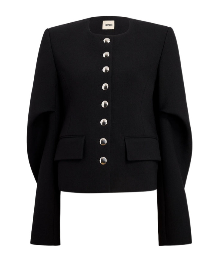 Khaite Black Darlman Jacket In Black
