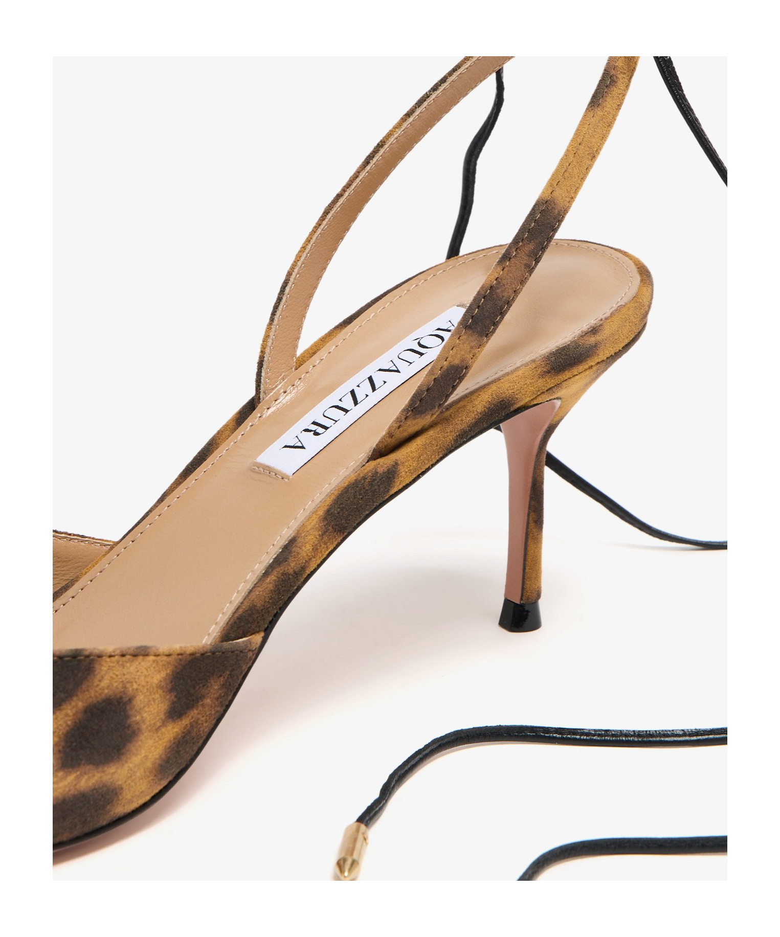 Aquazzura Beyond Animal-print Leather Slingback Pumps In Animal Print
