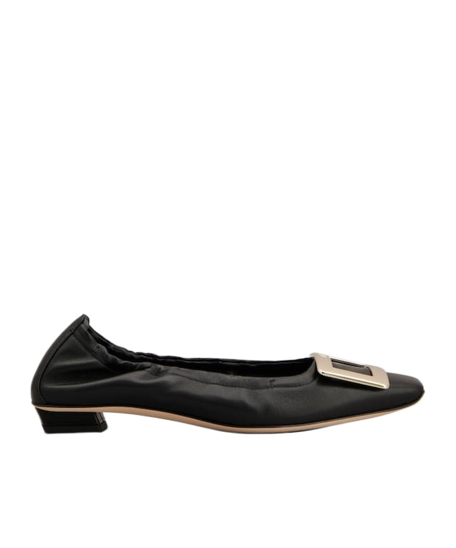 Roger Vivier Belle Vivier Ballet Flats In Black