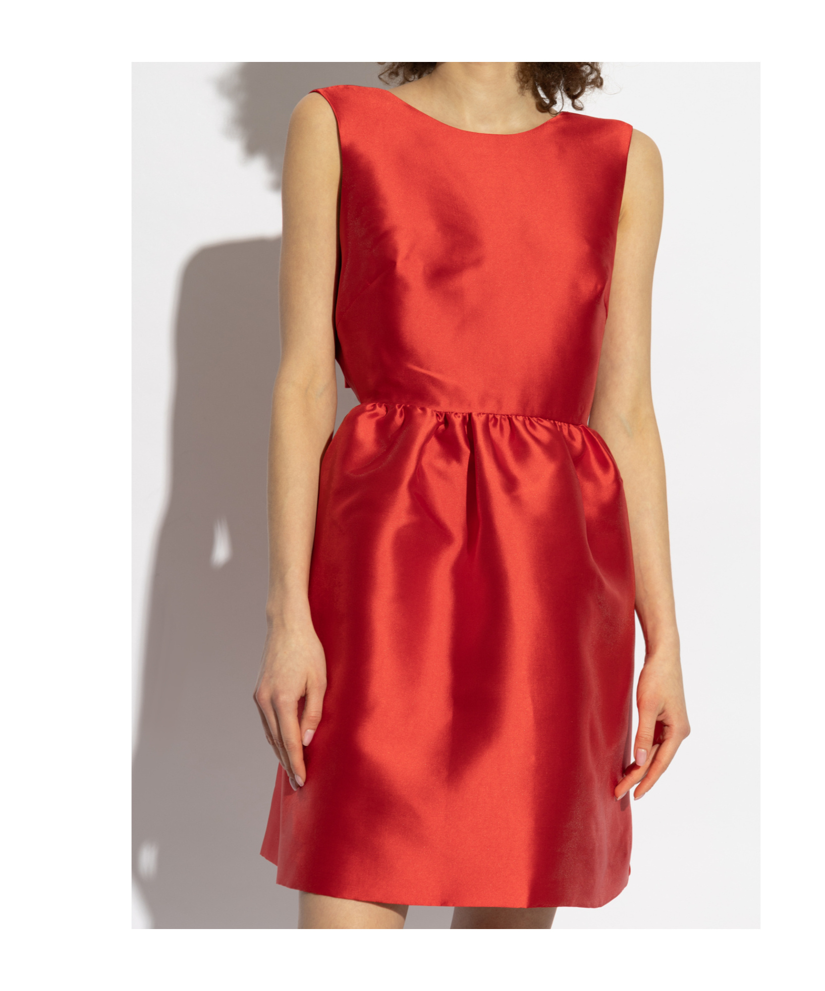 Shop Kate Spade Bow-embellished Mini Dress In Red