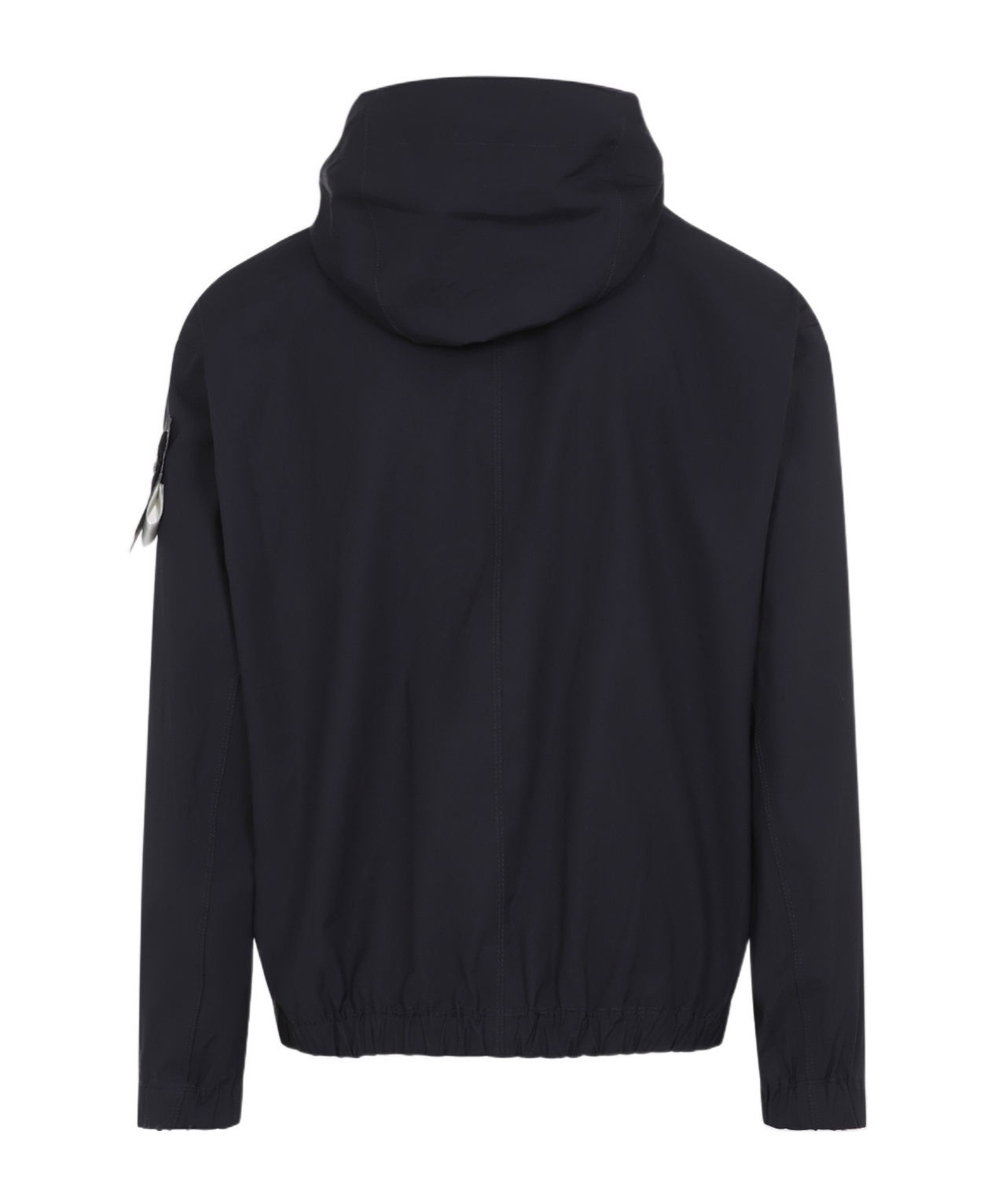 Stone Island Black Supima Cotton Canvas Non-aqueous Dyeing Jacket In Blue
