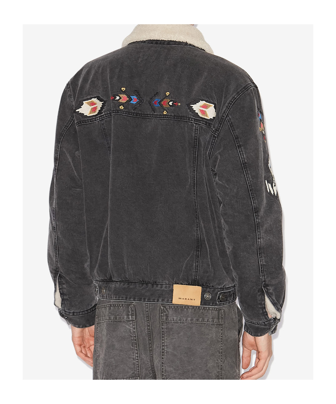 ISABEL MARANT JENSON EMBROIDERED DENIM JACKET