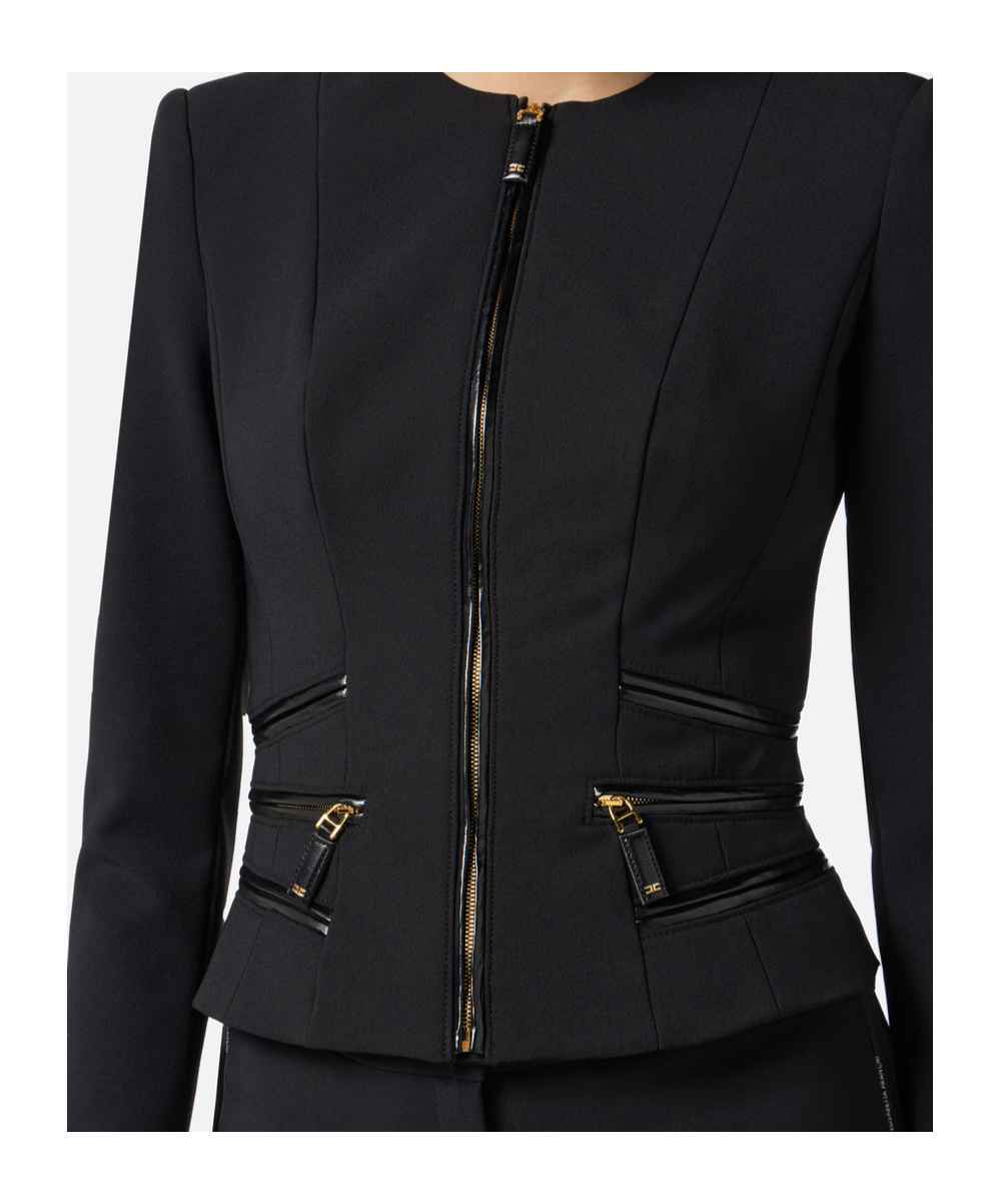 Elisabetta Franchi Jacket In Black
