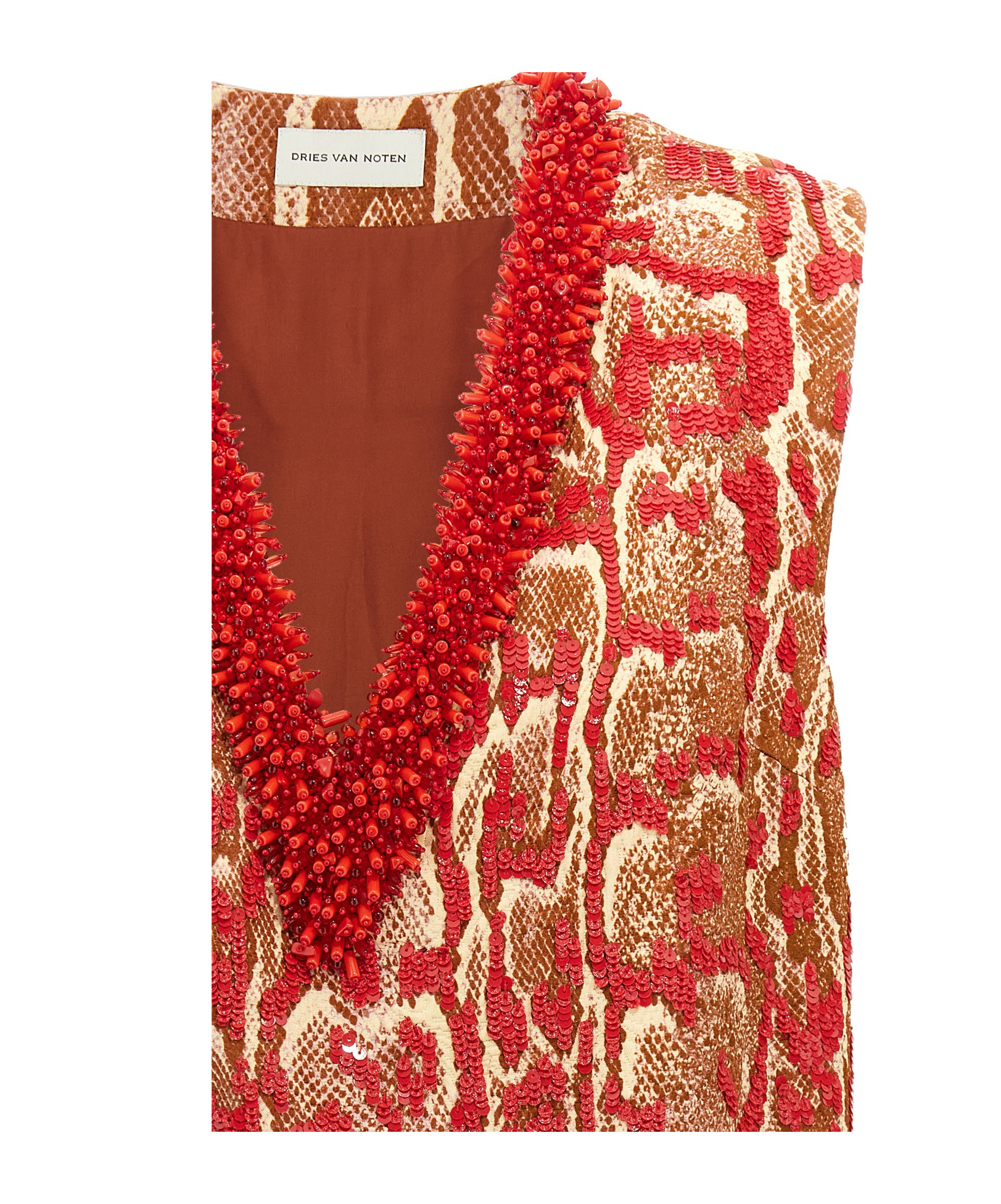 Shop Dries Van Noten 'college' Shirt In Red