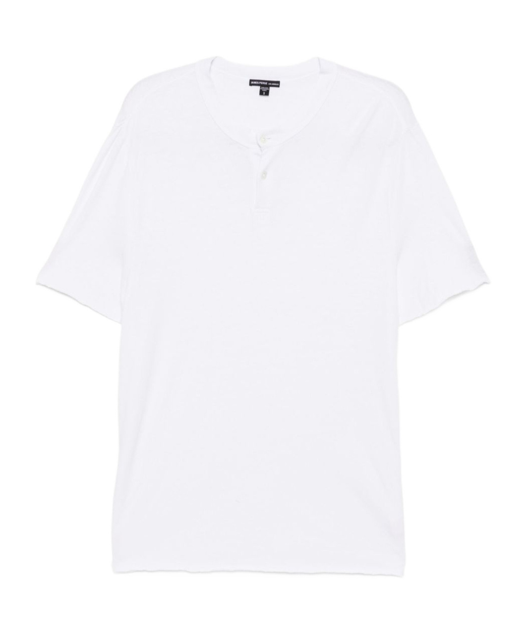 James Perse Two-button T-shirt In White