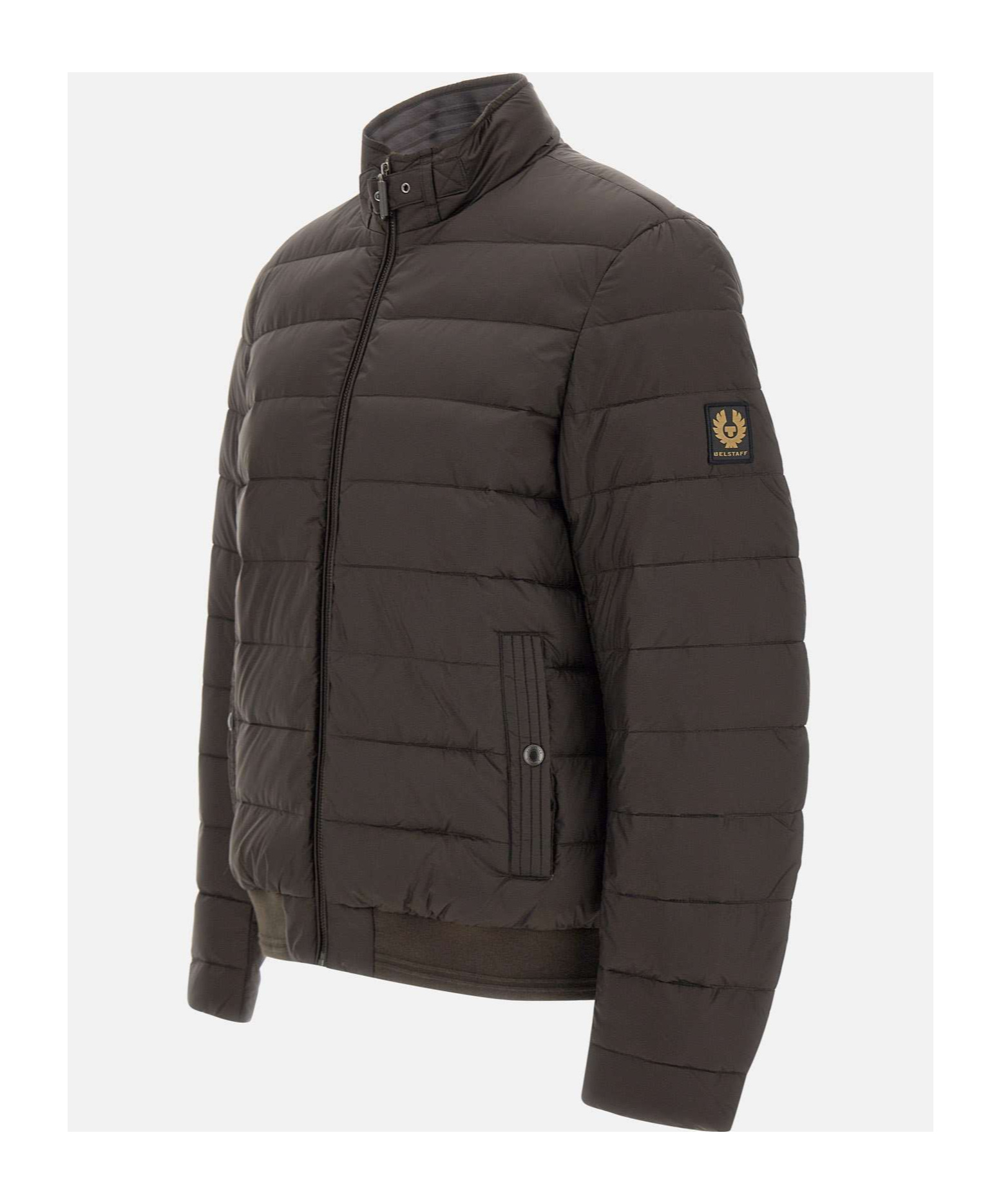Belstaff Brown Circuit Down Jacket In Black