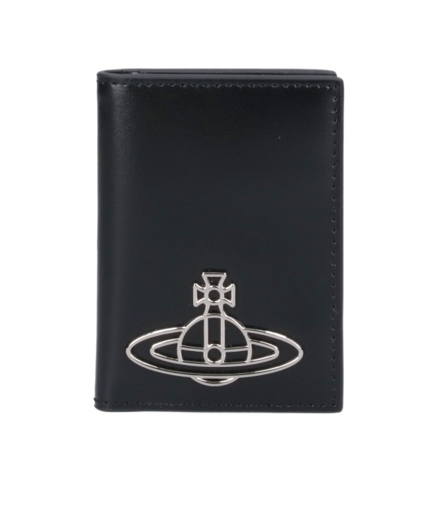Vivienne Westwood Bifold Logo Card Holder In Black