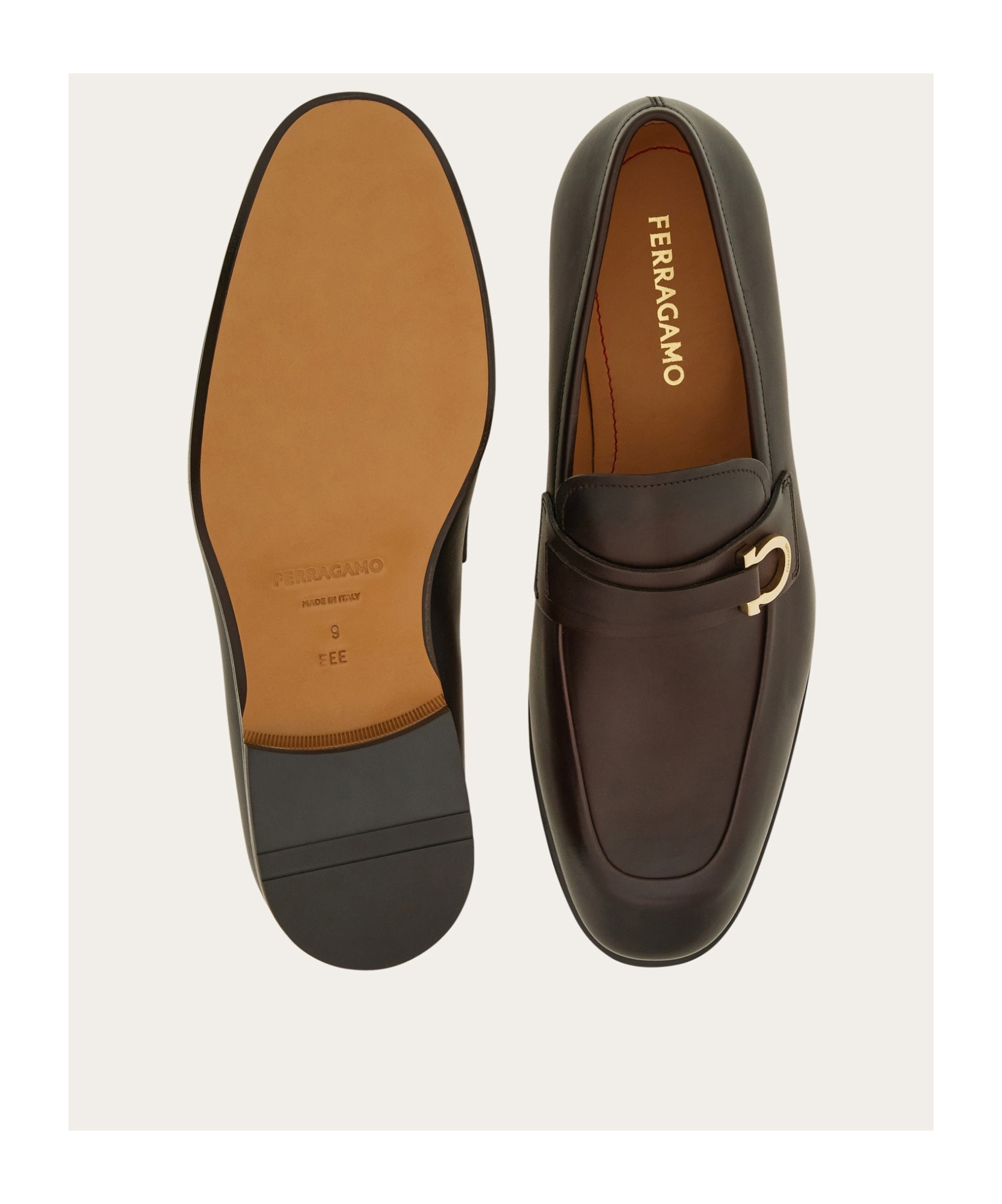 Shop Ferragamo Gancini Decorative Loafers In Black