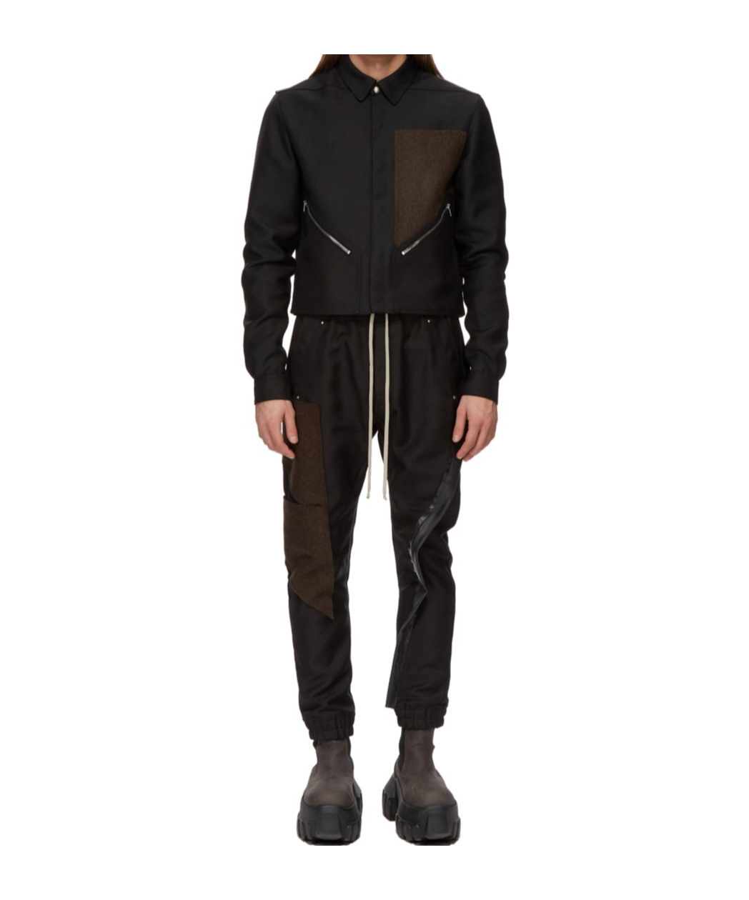 Rick Owens Drawstring Casual Pants In Black
