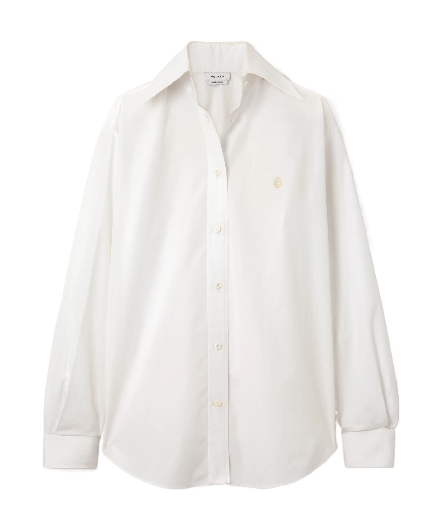 Alexander Mcqueen Long-sleeved Shirt In White