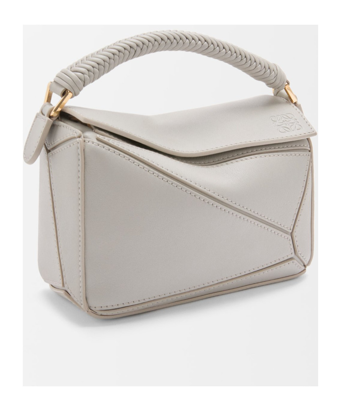 Loewe Mini Puzzle Shoulder Bag In Gray