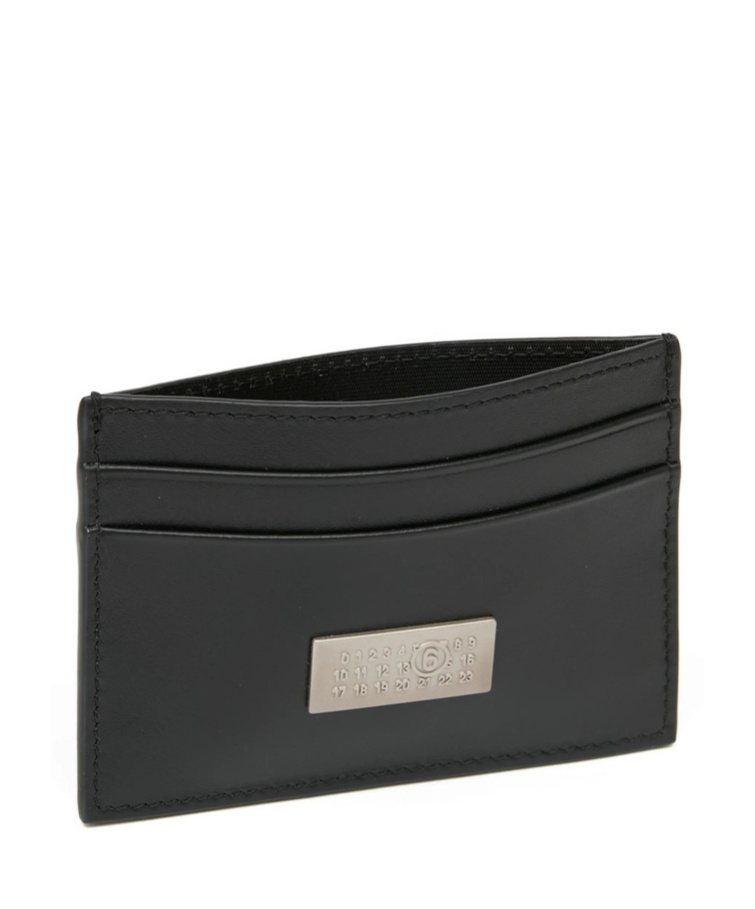 Mm6 Maison Margiela Plaque Cardholder In Black