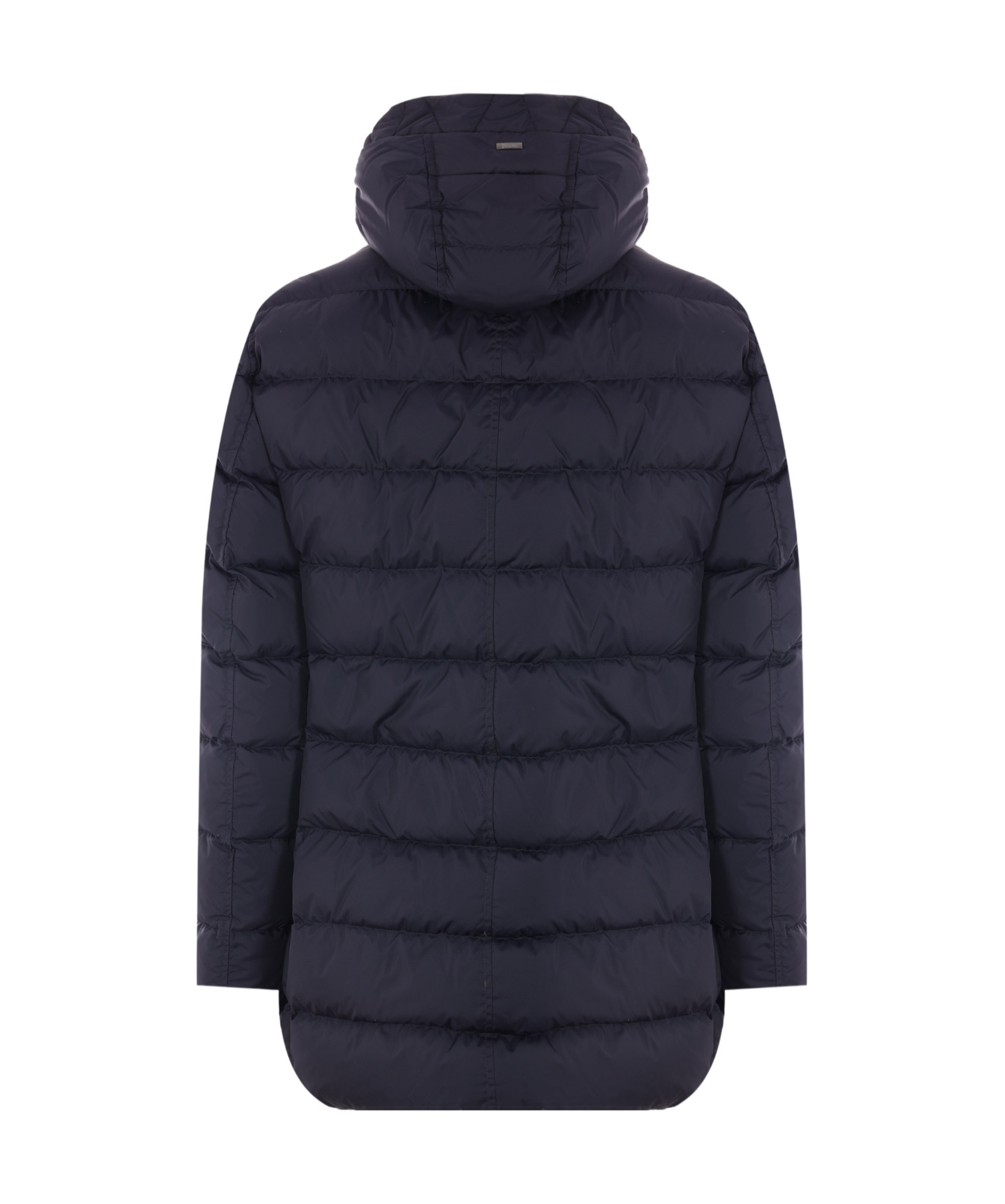 Herno L Eskimo Hooded Nylon Down Jacket In Blue