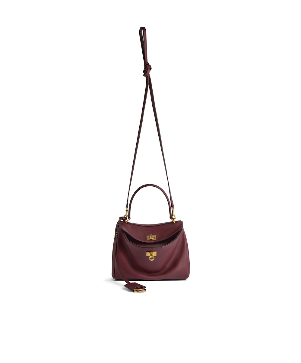 Balenciaga Women's Rodeo Small Handbag In Dkburgundy