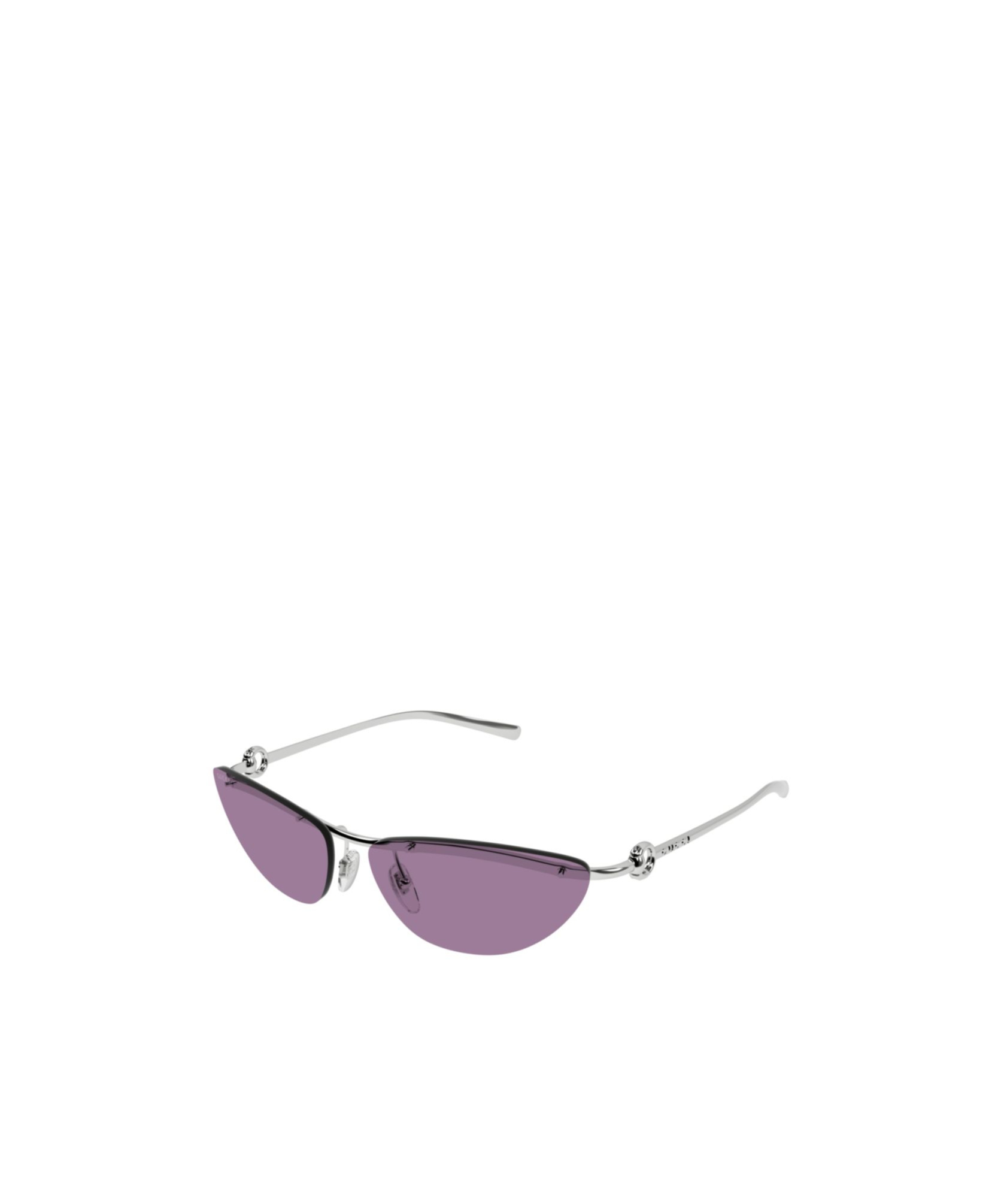 Gucci Oval-frame Sunglasses In Purple