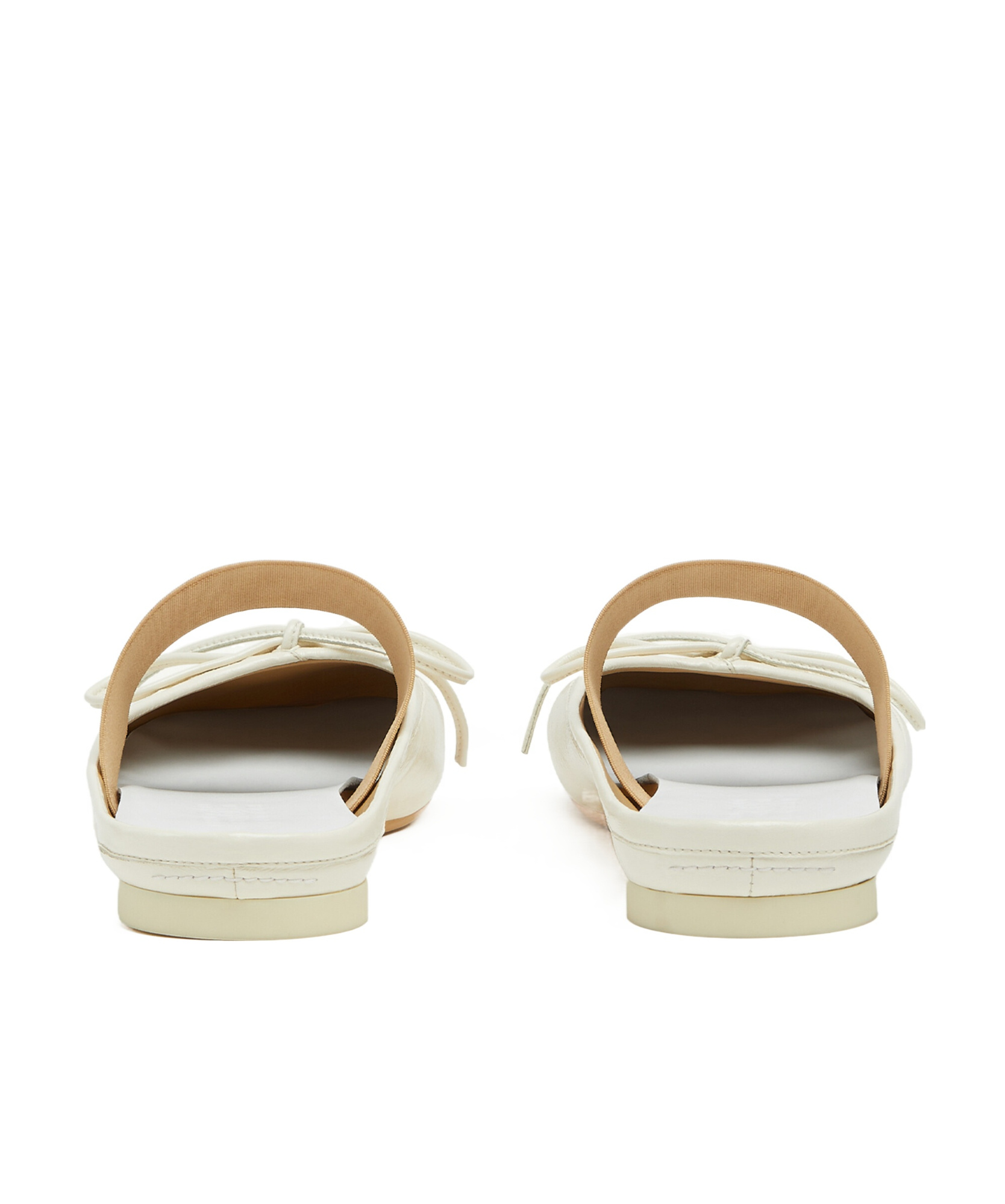 Shop Mm6 Maison Margiela Anatomic Slip-on Ballerinas In White